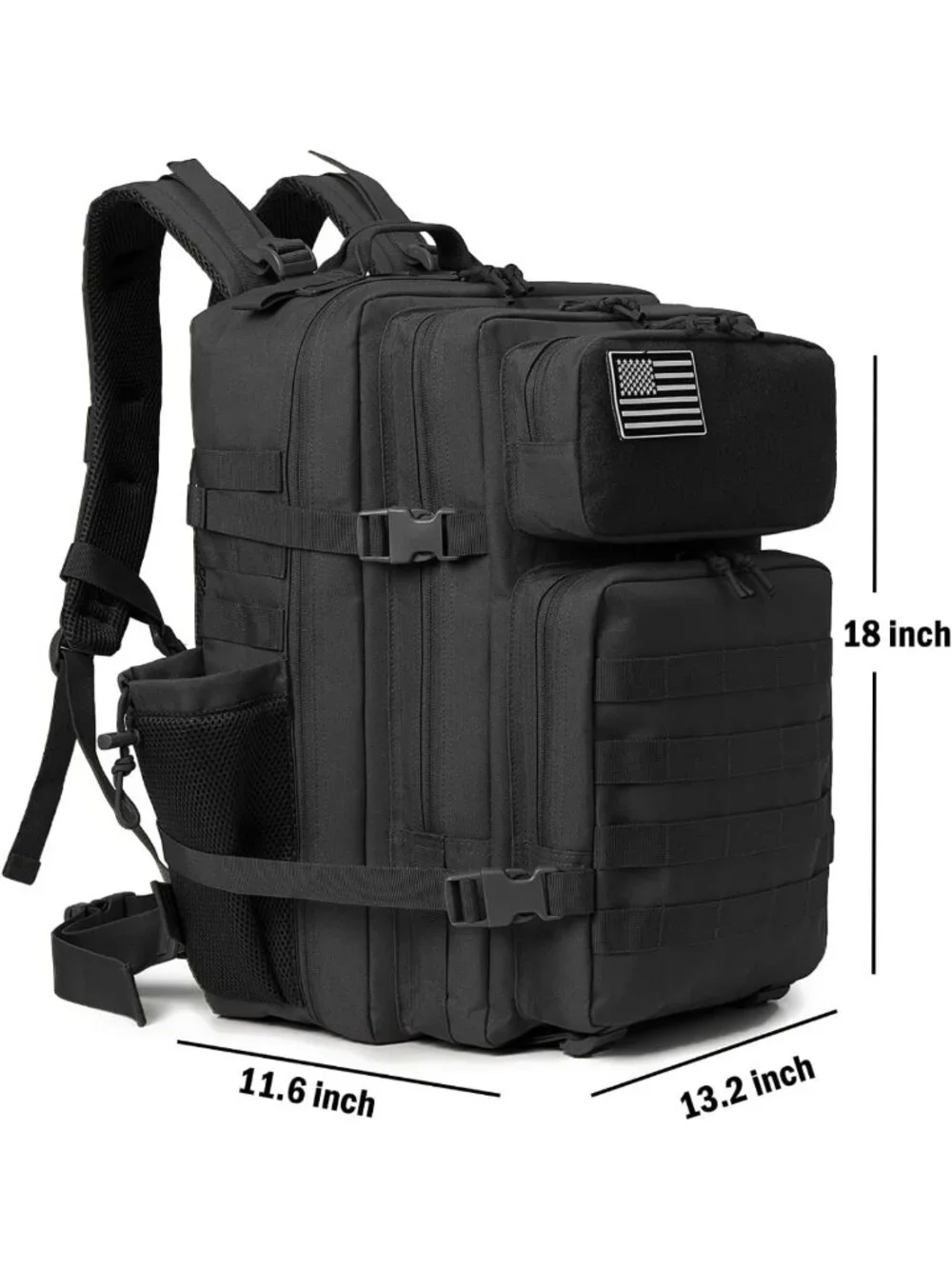 Military Tactical Backpack 25L/45L - Molle Daypack, Bug Out Bag, Hiking